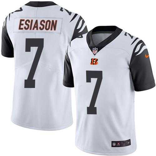 Nike Men & Women & Youth Bengals 7 Boomer Esiason White NFL Color Rush Limited Jersey,We sell and wholesale Nike Men & Women & Youth Bengals 7 Boomer Esiason White NFL Color Rush Limited Jersey on line form chian!